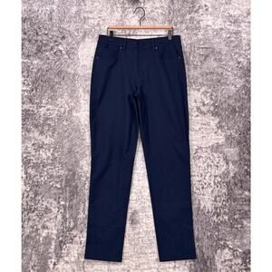 Ministry of Supply Pants 32 x 31 Mens Kinetic Slim Fit 5 Pocket Blue